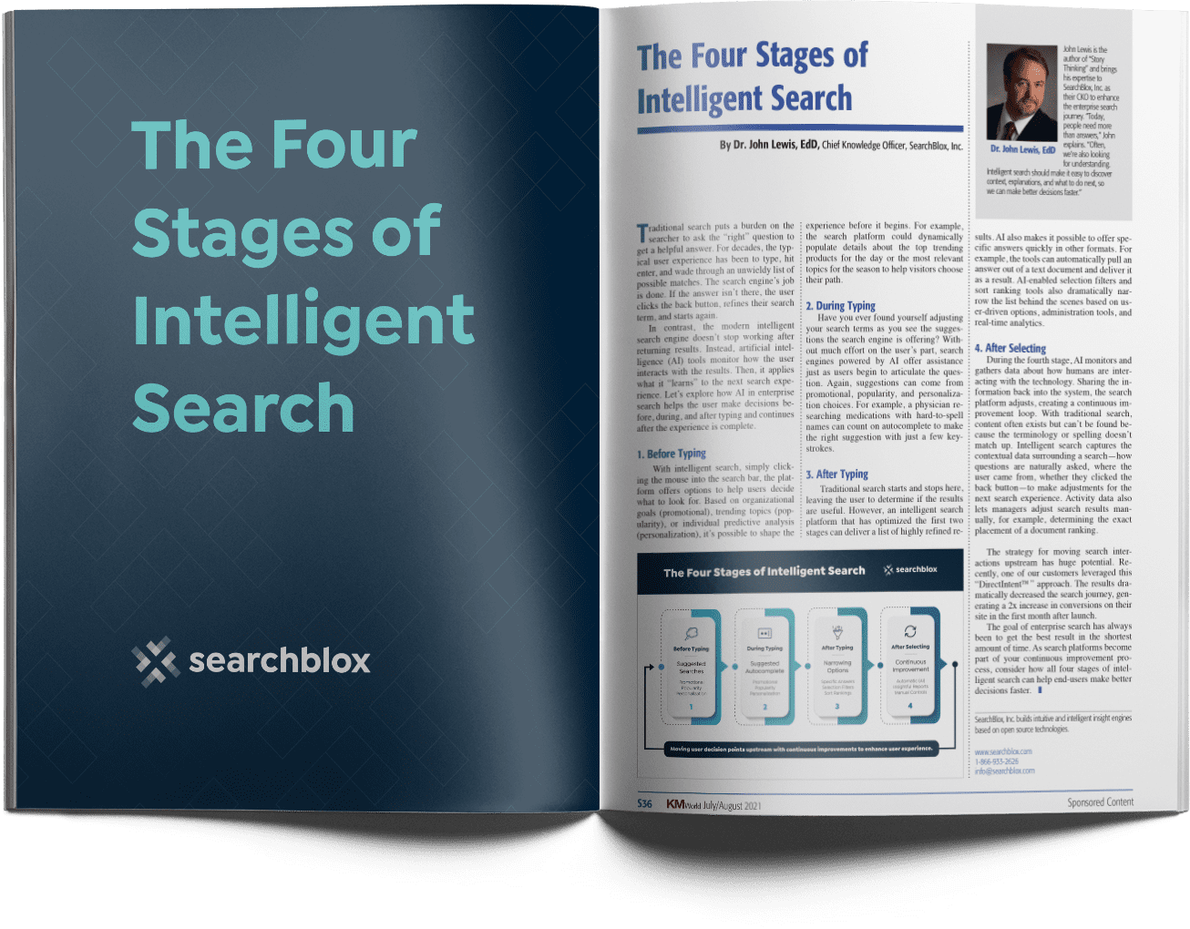 John Lewis describes the four stages of intelligent enterprise search